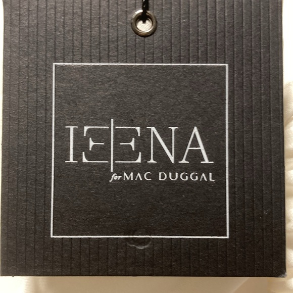 MAC DUGGAL FOLDOVER LONG SLEEVE JEWELED MIDI DRESS NWT 2 - Picture 8 of 9